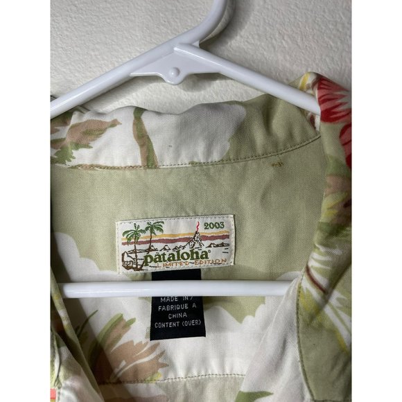 Pataloha Patagonia Hawaiian Shirt 2003 Large Limited Edition Hibiscus Palm tree - Picture 8 of 8